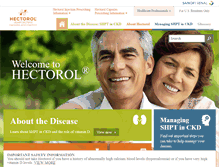 Tablet Screenshot of hectorol.com